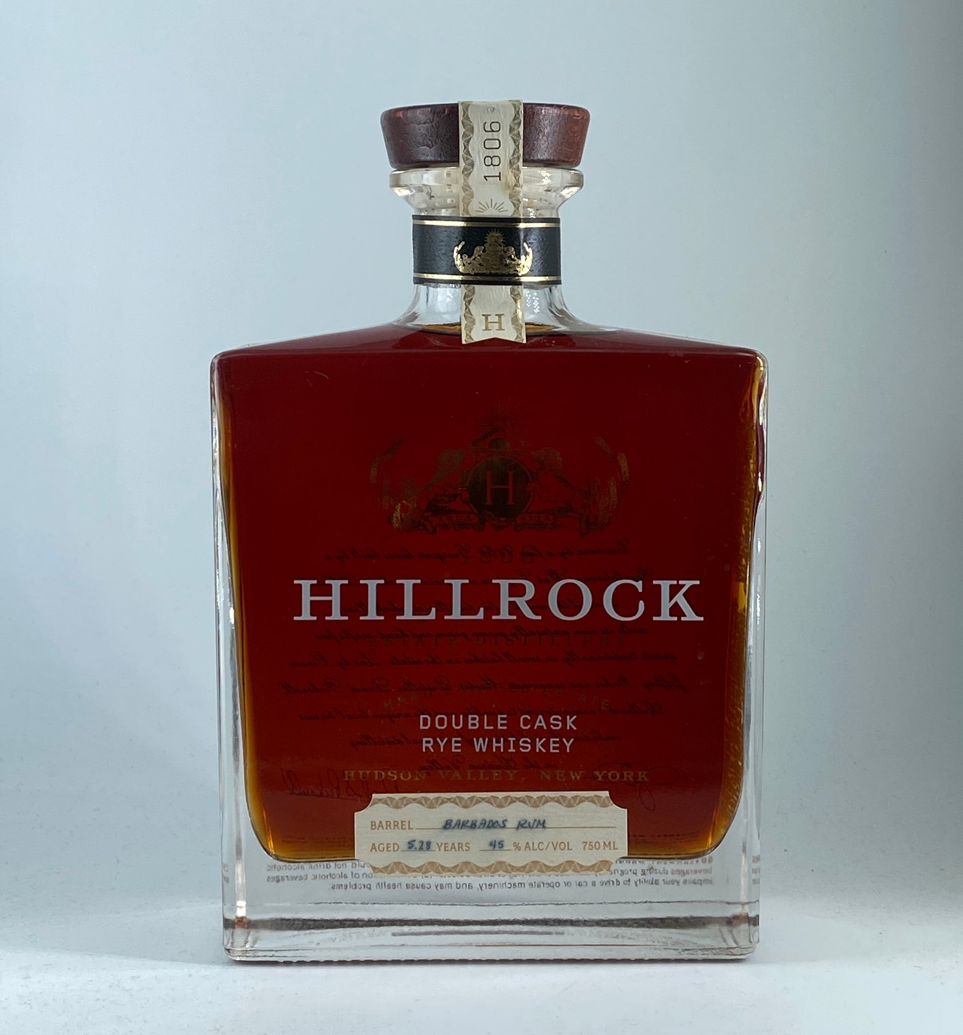 Rye, Hillrock Double Cask Barbados Rum